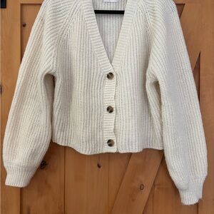 Carly Jean Los Angeles Cozy Cream Sweater